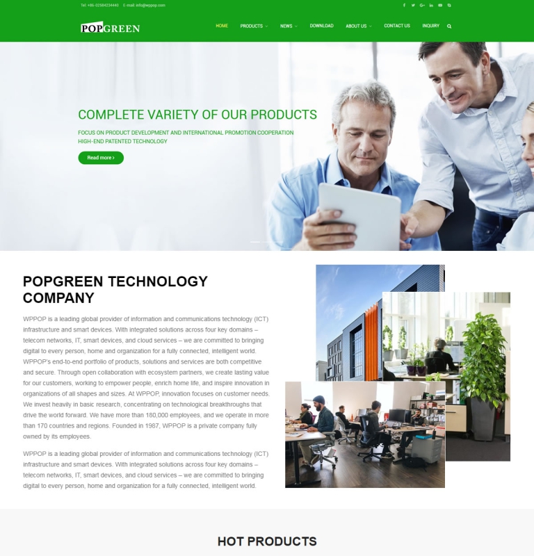 多用途外贸企业建站模板